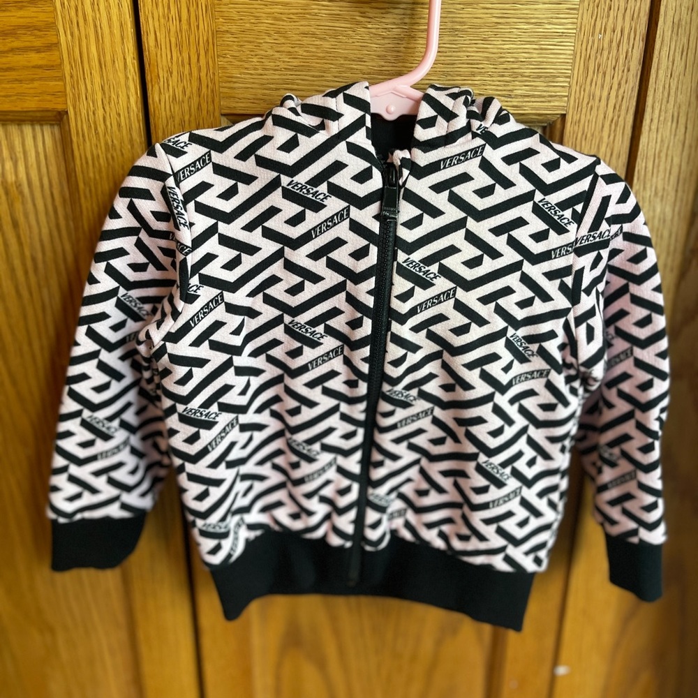 Versace toddler girl zip hoodie